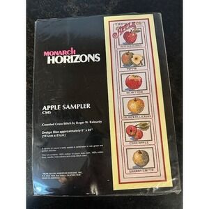 Monarch Horizons Apple Sampler CS45 Counted Cross Stitch Kit RogerReirmardy 6x24